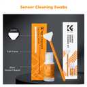 K&F CONCEPT 24mm Full Frame Sensor Cleaning Swab*6 + 20ml Sensor Cleaner, DSLR SLR Digital Camera CMOS and CCD Sensor Cleaning Swab Kits for Nikon Sony Canon Camera Clean