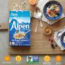 Alpen Muesli No Sugar Added Cereal, Heart Healthy Cereal with Wheat Flakes, Rolled Oats, Nuts and Raisins, Non-GMO Project Verified, 14 OZ Box (Pack of 1) (EXP 03/03/26)