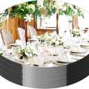 13Pack Round Mirror for Table Centerpices Self Adhesive Acrylic Circle Wall Mirrors Centerpieces for Tray Candle Plate for Wedding Christmas Table Birthday Party Decor (8inch,10inch)