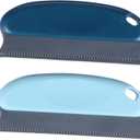 2Pcs Pet Hair Removal Brush Lint Cleaning Tool for Clothing Blankets and Furniture Soft Non Scratching TPR Material Removal Area