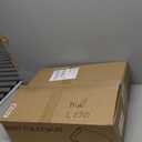 Electric Bidet Toilet Seat, Warm Water with Air Dryer, Heated Seat and Slow Close Lid, Front and Rear Wash, LED Nightlight, Wireless Remote, Black, Round, 102D