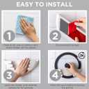 Pot Lid Organizer, BPA Free Plastic, 6-13 in Sizes, White/Black, Set of 5 (White)