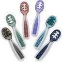 NumNum Baby Spoons Set, Baby Essentials Pre-Spoon GOOtensils for 6+ Months, First Stage Self-Feeding Spoons for Baby Led Weaning (BLW), Silicone Toddler Utensils, BPA-Free, 6 Pack Beach Party