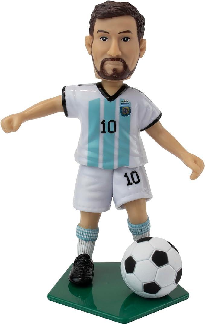 Maccabi Official Lionel Messi Argentina National Team Soccer Action Figure, 4.5 H x 3.5 W x 1.5 D