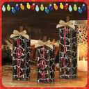 3 Pcs Christmas Sign Wooden Tiered Tray Decor, Rustic JOY Table Decor Farmhouse Tabletop Centerpieces Christmas Decorations for Home Kitchen Indoor Mantel