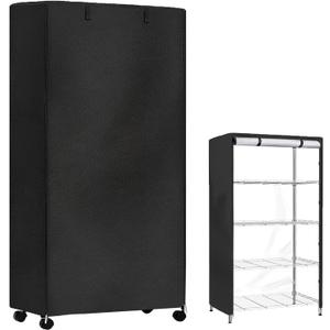 STARVAST Wire Shelf Cover, 600D Heavy Duty Dustproof Shelf Cover, Wire Standing Shelving Covers with Zipper, Outdoor Storage Wire Rack Covers, 36" W x 18" D x 72" H