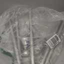 Silver Curtain Rods for Windows with Brackets,5/8 Inch Diameter Small Window Curtain Rod Adjustable 32 to 48 Inches,Easy Install Drapery Rods,Gray