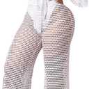 Sexy Cover Ups for Swimwear Vacation Off The Shoulder Top Long Pants Bikini Cover Ups Swimwear Beach (White, M)