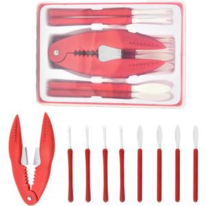 Crab Crackers Tools Set, Multifunctional Crab Leg Crackers, Lobster Crackers, Seafood Crackers and Picks Set