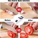 Besynersharp Pro, 2026 New Electric Knife Sharpener for All Kitchen Knives, Double Sided Knife Sharpener with Replacement Grinding Tools, Quick Sharpening & Polishing, Stable Non-Slip Base (1PCS)