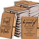 Honoson 30 Sets Spiral Notebooks Sets Employee Appreciation Gifts Bulk Inspirational Journals with Retractable Bamboo Pens Encouragement Notepad Thank You Gifts for Staff Teacher Coworker