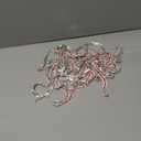 6 Yards Crystal Rhinestone Trim Close Chain for Graduation Cap Decorations Crafts DIY Sewing Clothing Wedding Party Bridal Embellishments(Red and White)