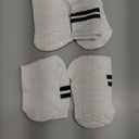 Flydo Pilates Grippy Socks with Grips for Women Yoga Non Slip Long Socks for Pure Barre, Ballet,Dance Workout 2-5 Pack (One Size, 2 Pairs-white)