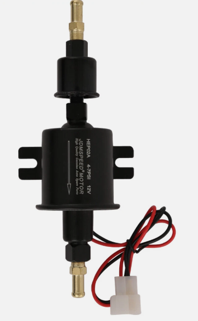 12v Fuel Transfer Pump 12V Universal Electric Fuel Pump - Red Top Style For Petrol/Diesel Car & Van