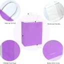 DechoPak Purple Gift Bags, 50Pack 8x4.4x10 Inch Light Purple Paper Gift Bags with Handles, Gift Bag Bulk Medium Party Favor Goodie Bag for Kids Birthday Wedding Valentine's Christmas Retail Business