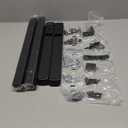 Universal TV Legs, Table Top TV Stand Base with Height Adjustable for Most 37 to 90 Inch TVs, Holds up to 150lbs with Cable Management, Max VESA 800x600mm, Black (Black)