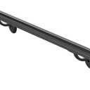 3 Feet Aluminum Handrail Kit Indoor/Outdoor Stair Railing Matte Black