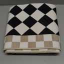 Morebes Checkered Rug Runner for Kitchen, 2x7 Black Washable Runner Rug for Hallway NonSlip, Checkerboard Soft Indoor Bedroom Carpet Runners for Entryway Bathroom Nursery