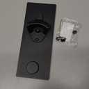 Black Cast Iron Bottle Opener Wall Mounted Beer Top Opener with Magnetic Cap Catcher Metal Plate for Kitchen Fridge Cooler