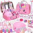 PERRYHOME Kids Makeup Kit for Girl, Non-Toxic Kids Nails Set for Girls with Nail Dryer, Unicorn Real Washable Cosmetic Set, 2026 New Princess Toys & Birthday Gifts for Girls for 3 4 5 6 7 8+ Year Old
