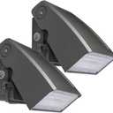 DAKASON (2 Pack) 30W LED Wall Pack, Dusk-to-Dawn Photocell, Adjustable Head, Full Cut-Off Security Light, 5000K 3300lm Replaces 100-150W HPS/HID IP65 Waterproof Outdoor Lighting Fixture, ETL Listed