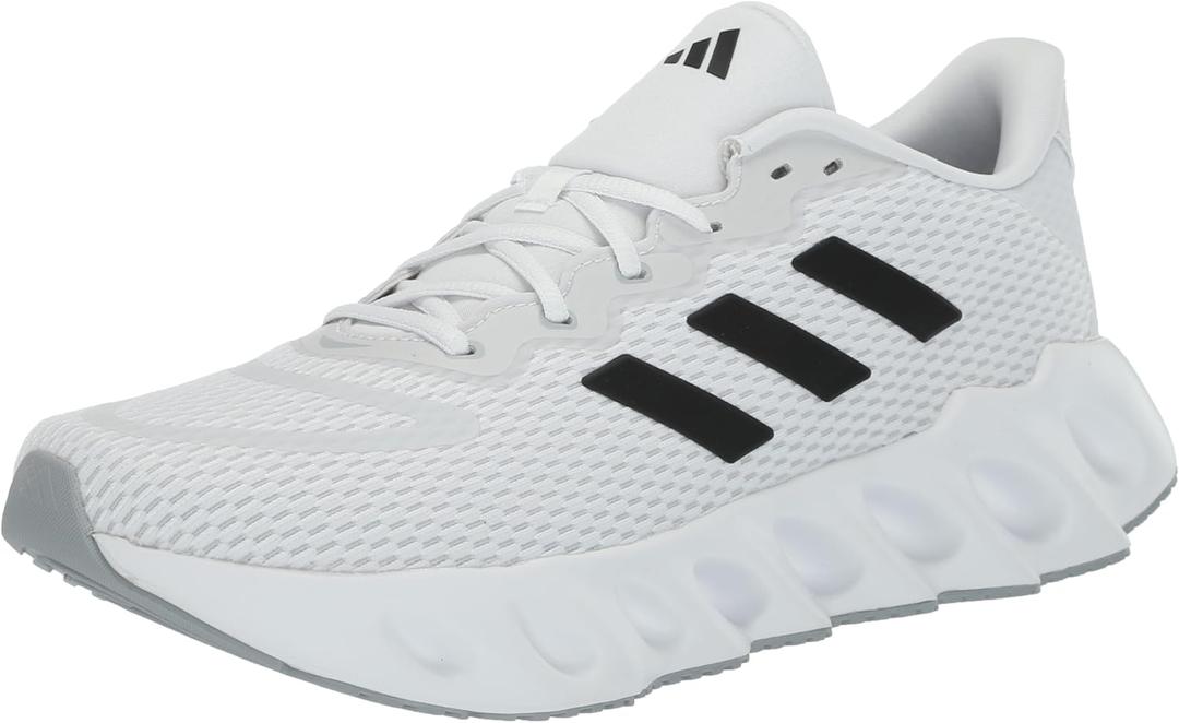 adidas Women's Switch Run Sneaker, White/Black/Halo Silver, 11