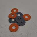 Premium Washer Toss Replacement Set - Durable Washer Replacements for Yard & Tailgate Games (Orange/Gray)