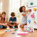 Air Dry Clay Kit for Kids - Fridge Magnets Making, 6 Boxes Modeling Clay with Sculpting Tools Tutorials, Ultra Light & Soft, Non-Toxic & Safe, DIY Arts and Crafts, Make Your Own Refrigerator Magnet
