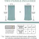 BGment Classic Blue Blackout Curtains for Bedroom - Thermal Insulated Room Darkening Curtains with Rod Pocket and Back Tab for Living Room, 2 Window Curtain Panels (42 x 63 Inch)