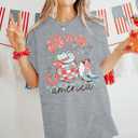 Howdy Western Shirt for Women - Oversized Country Music Rodeo Cowboy Short Sleeve Casual Tee Tops (Gray, XXL)