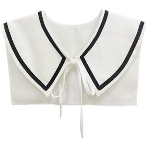 Sailor Collars Detachable for Women Polyester Neck Piece Accessory for T-Shirts, Sweaters, Dresses & Shirts (Large)