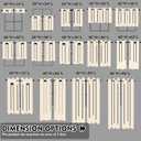 2Pcs 36inch Black Kitchen Tier Curtains for Windows, Semi Light Filtering Curtains for Bedroom, Living Room, Basement, Bathroom, Window Treatments (24" W x 36" L)