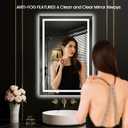 LOAAO 20"x30" LED Mirror for Bathroom, Lighted Bathroom Mirror with Lights, Anti-Fog, Dimmable, Memory Function, Clear Reflection