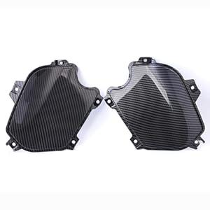 Mokuo Motorcyle Fairing Parts, Front Side Decor Cover in ABS Material Compatible with 2021-2024 Honda Grom Msx 125 SF, Carbon Fibre Color