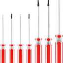 Triangle Screwdrivers Set 7 Sizes 1.4mm 1.8mm 2.0mm 2.3mm 2.7mm 3.0mm 4.2mm, Magnetic Triangle Screwdriver Bits Screw Triangle Head for Toys and Battery Change