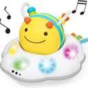 Skip Hop Baby FollowMe Bee Tummy Time Crawl Toy 3Stage Infant Sensory Development with Lights Sounds and Music Explore & More Age 5m+