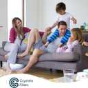 Crystala Filters Water Filter Compatible with XWFE (Built-in CHIP), Replacement for GE XWFE, XWF Refrigerator Water Filter Pack of 3