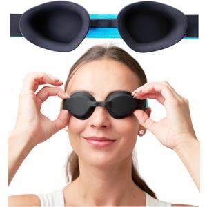 MyHalos Moisture Chamber Glasses for Dry Eyes - Sleep Mask for Dry Eyes - Reusable & Soft - Hydrating Sleeping Mask & Moisture Goggles for Men and Women - Patent Pending
