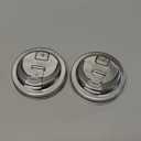 XUNWKONG Mason Jar Drinking Lids, Wide Mouth Stainless Steel Sip Lids for Iced Coffee, Smoothies & Cold Drinks, Leak Resistant Reusable Mason Jar Drink Lid, Heavy Duty Metal, 2 Packs