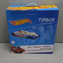 Hot Wheels & FUNBOY Kids Sleepover Bed & Air Mattress. Perfect for Sleepovers. Includes Carrying Storage Bag, Twin