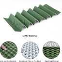 YIKI Closed Cell Foam Sleeping Pad for Camping, 72.8x22 inch, Ultralight Foldable Foam Sleeping Mat with Heat Reflective Layer, Waterproof Backpacking Pad for Hiking, Tent, Outdoor Use