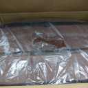 HOMBYS Foam Lumbar Support Pillow for Recliner with Recliner Chair Seat Cushion-Thick Seat Cushion for Elderly with Long Back Support, Extra Large & Non-Slip, Brown, 20"x20"x4"+21"x20"x2.8"