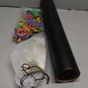 Magnetic Chalkboard Wall Arch Decal 39.3"x17.5" Contact Paper Peel and Stick for Walls Self Adhesive Magnetic Wall Board Sticker with 36 Magnet Letters Black Chalk Board Wallpaper Roll