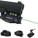 GAZESHOT Mini 700 Lumens Pistol Light Laser Combo Weapon Light Tactical Flashlights, Magnetic USB Rechargeable with Green Beam and Strobe Mode for GL Glock and Picatinny Rail