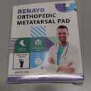 Orthopedic Metatarsal Pads,Ball of Foot Cushion with Gel Pad for Women and Men, Foot Pads for Ball Pain Relief, Morton's Neuroma, Metatarsalgia Support. (Gray, Middle:Women(7-9)/MEM(5-7))