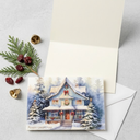 Christmas Cards with Envelopes, Festive Designs Holiday Card Set - Gifting & Mailing