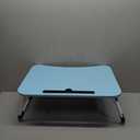 Mind Reader Lap Desk Laptop Stand, Bed Tray, Folding Legs, Couch Table, Portable, MDF, 23.25" L x 13.75" W x 10.5" H, Blue