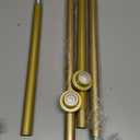 Shower Curtain Rod, 1" Diameter Heavy Duty Tension Shower Rod, Non Slip Adjustable 28-74 inch No Drilling Shower Curtain Rods Spring Tension For Bathroom, Shower Stall, No Rust, Chrome Gold