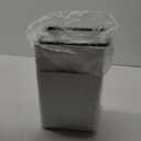 13 Gallon Trash Can Set of 2,Automatic Soft Close Large Garbage Can with Lid,Indoor Smart Trashcans for Kitchen,Waterproof Trashcans for Kitchen,Touch-Free Trash Can,White