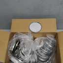 100 Sets 3 inch Button Maker Supplies, 75mm Button Supplies Parts Badge Part, Buttons Making Supplies, Includes Metal Pin Back Cover, Metal Shells, Blank Paper&Clear Film